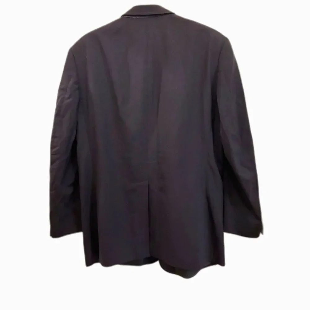 BROOKS BROTHERS Blue 100% Wool Blazer Gold Button Sports Coat Jacket  Mens Sz 43